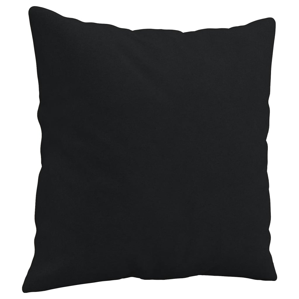 Sofá 2 lugares c/ almofadas 140 cm microfibra preto