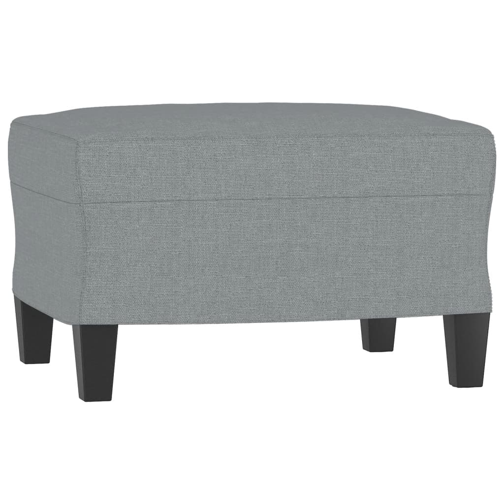 4 pcs conjunto de sofás com almofadões tecido cinzento-claro