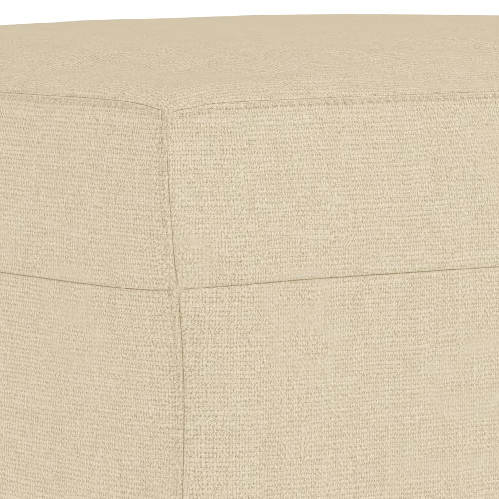 4 pcs conjunto de sofás com almofadas tecido cor creme