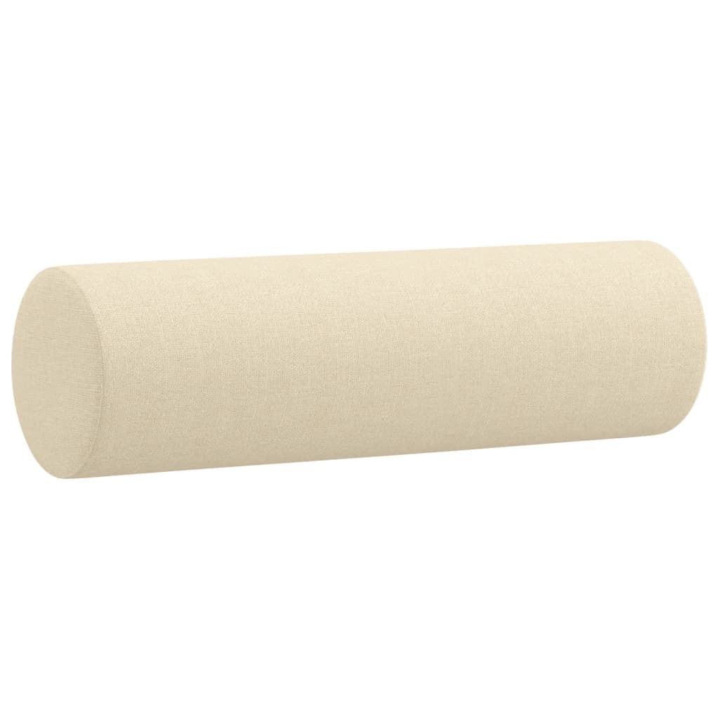 4 pcs conjunto de sofás com almofadas tecido cor creme