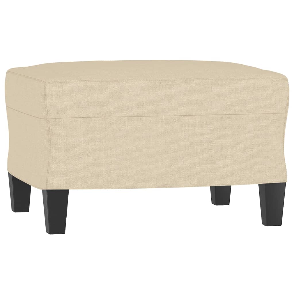 3 pcs conjunto de sofás com almofadas tecido cor creme