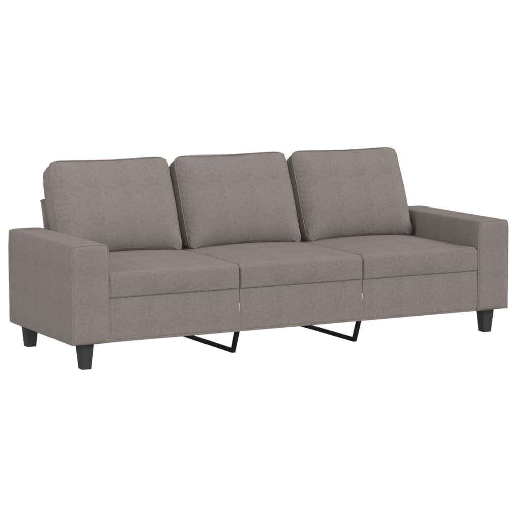 3 pcs sofa set grey-brown fabric