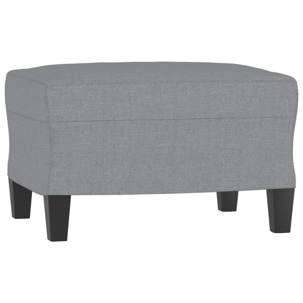 4 pcs conjunto de sofás tecido cinzento-claro