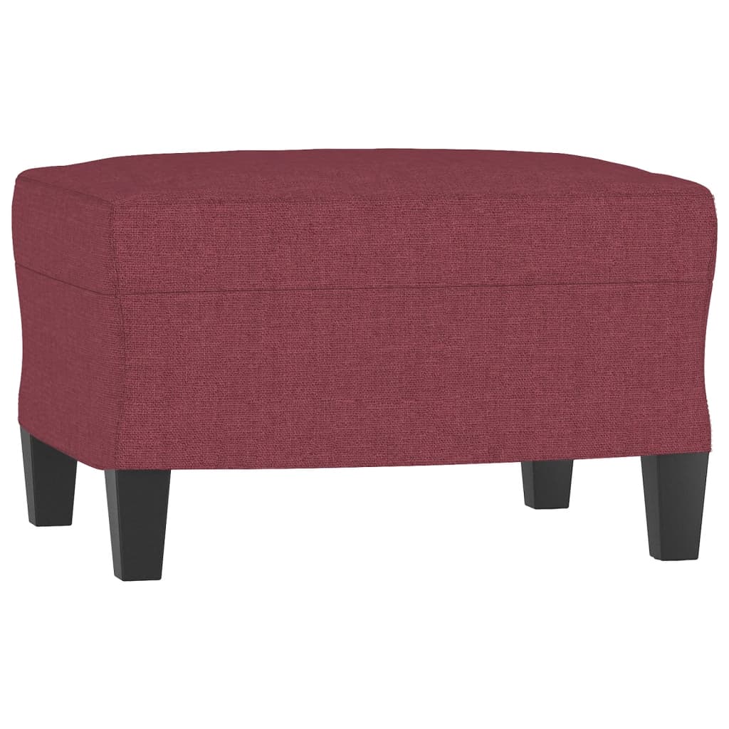 4 pcs conjunto de sofás tecido vermelho-tinto