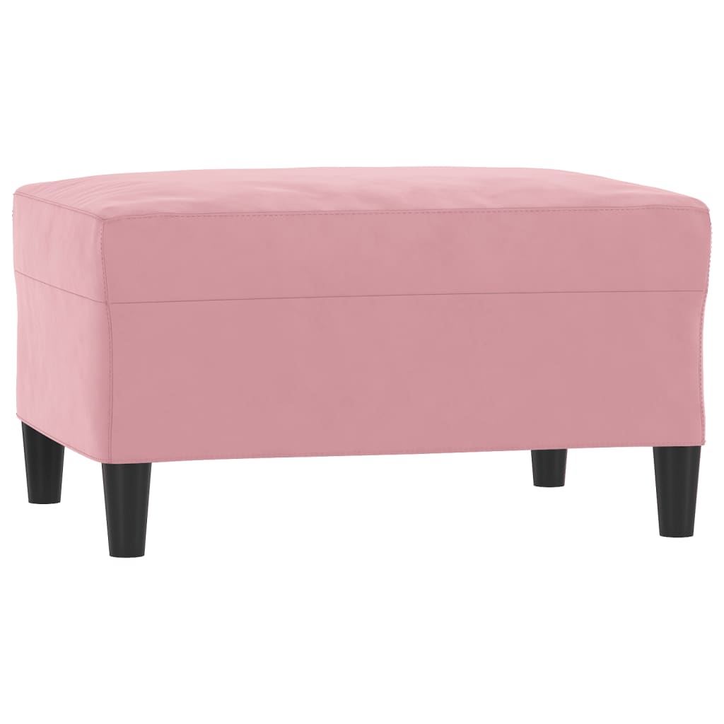 4 pcs conjunto de sofás veludo rosa