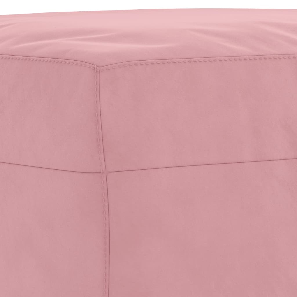 4 pcs conjunto de sofás veludo rosa