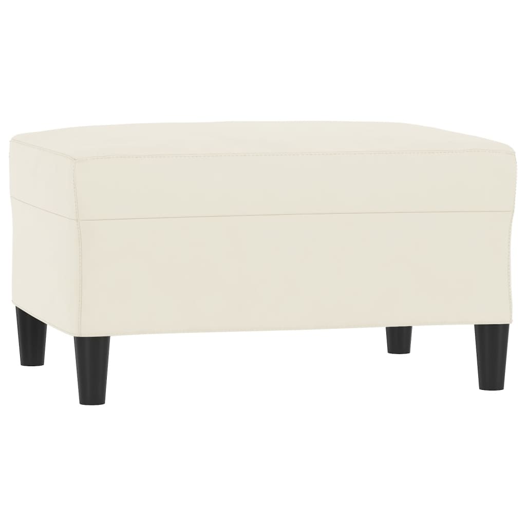 4 pcs conjunto de sofás veludo cor creme