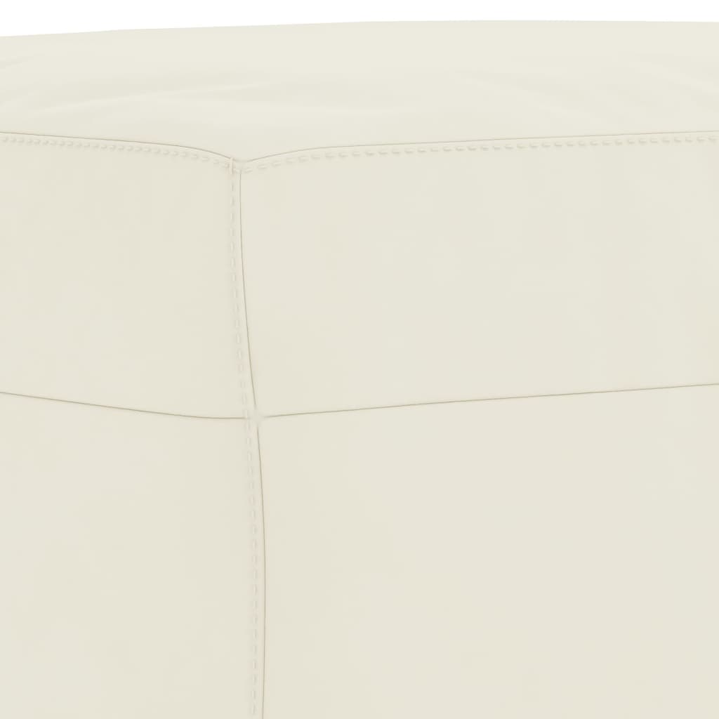 4 pcs conjunto de sofás com almofadas veludo cor creme