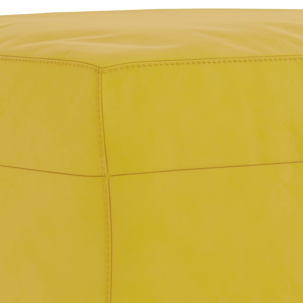 3 pcs conjunto de sofás veludo amarelo