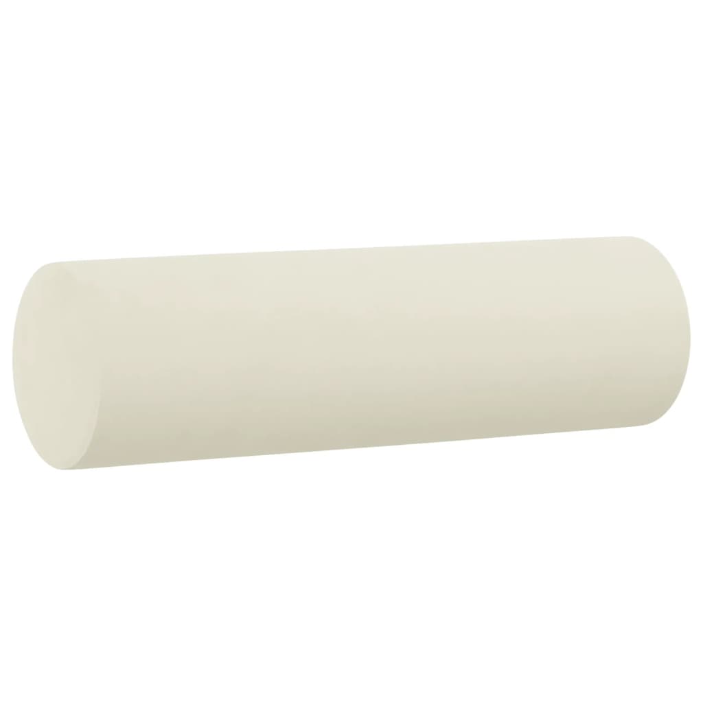 2 pcs conjunto de sofás com almofadas veludo cor creme