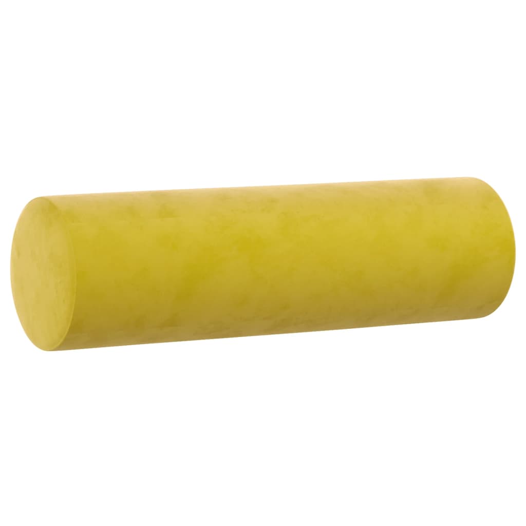 3 pcs conjunto de sofás com almofadas veludo amarelo