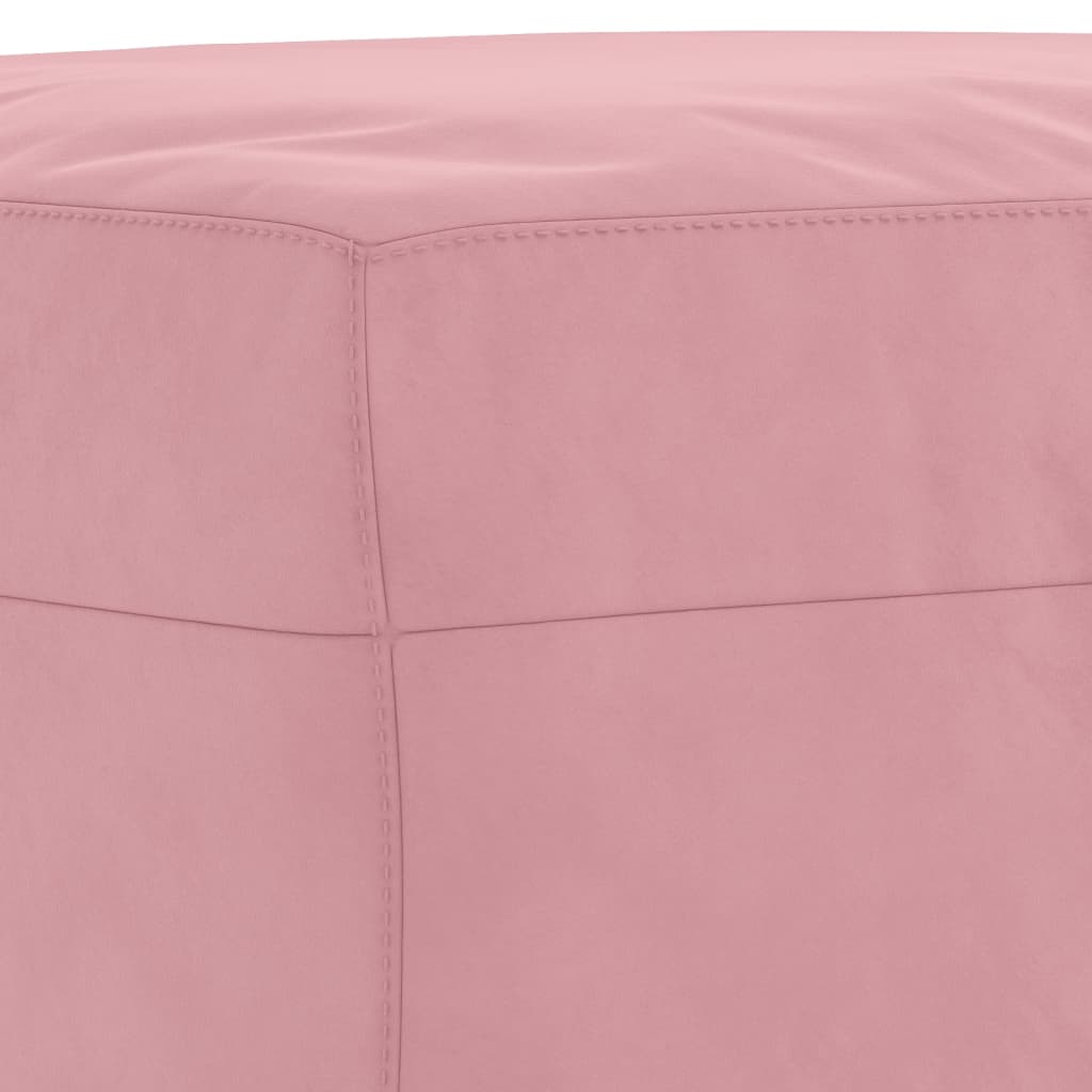 3 pcs conjunto de sofás veludo rosa