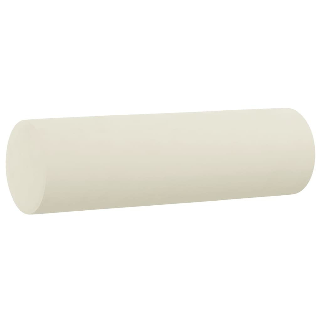 2 pcs conjunto de sofás com almofadas veludo cor creme