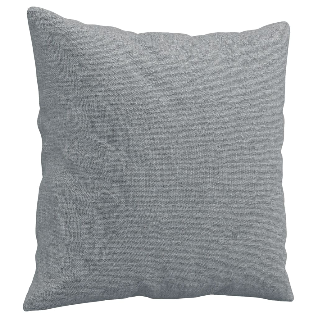 3 pcs sofa set with cushions light grey fabric