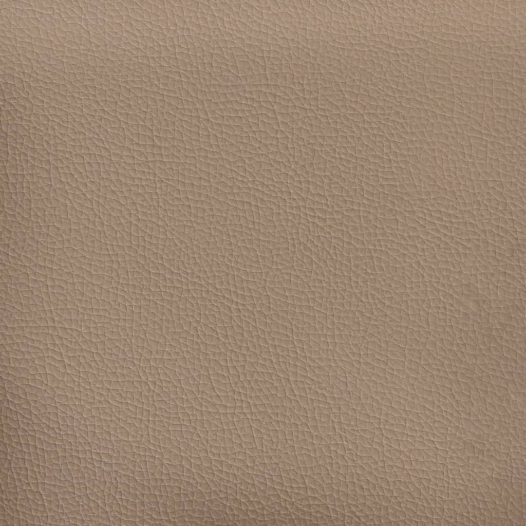 2 pcs sofa set with artificial leather cushions in cappuccino color