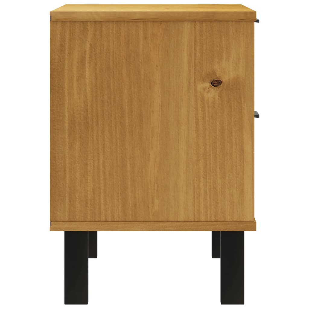 FLAM bedside table 49x35x50 cm solid pine wood