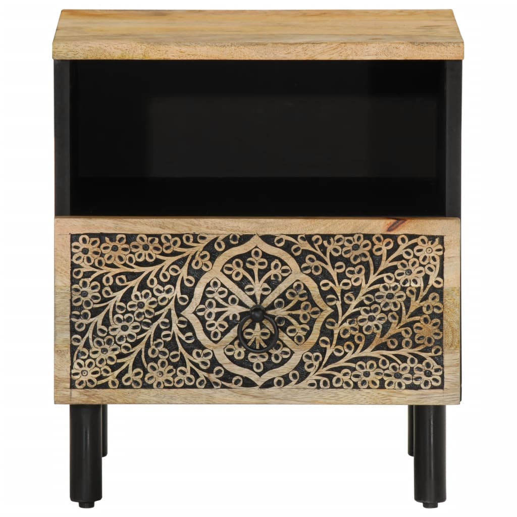 Bedside table 40x33x46 cm solid mango wood