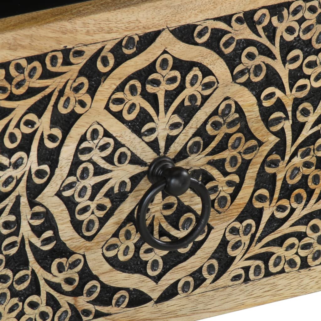 Bedside table 40x33x46 cm solid mango wood