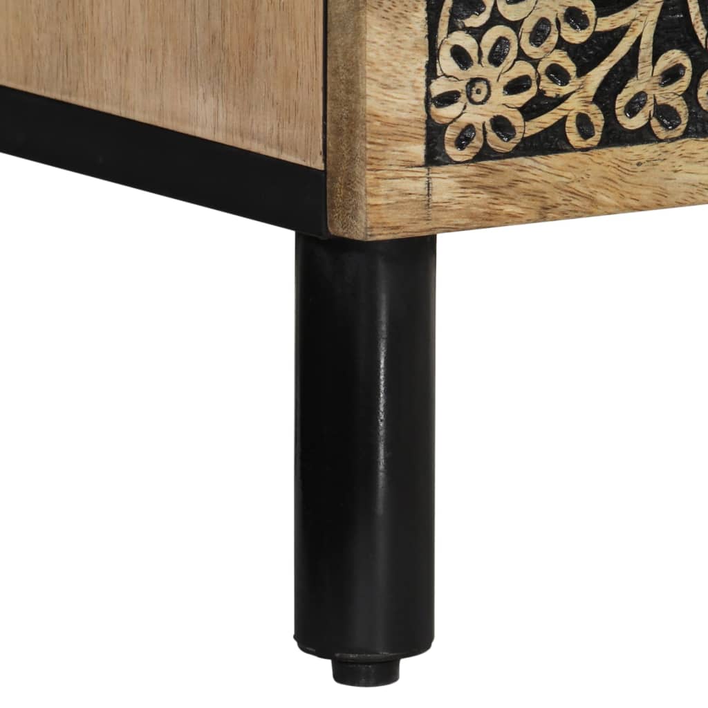 Bedside table 40x33x46 cm solid mango wood