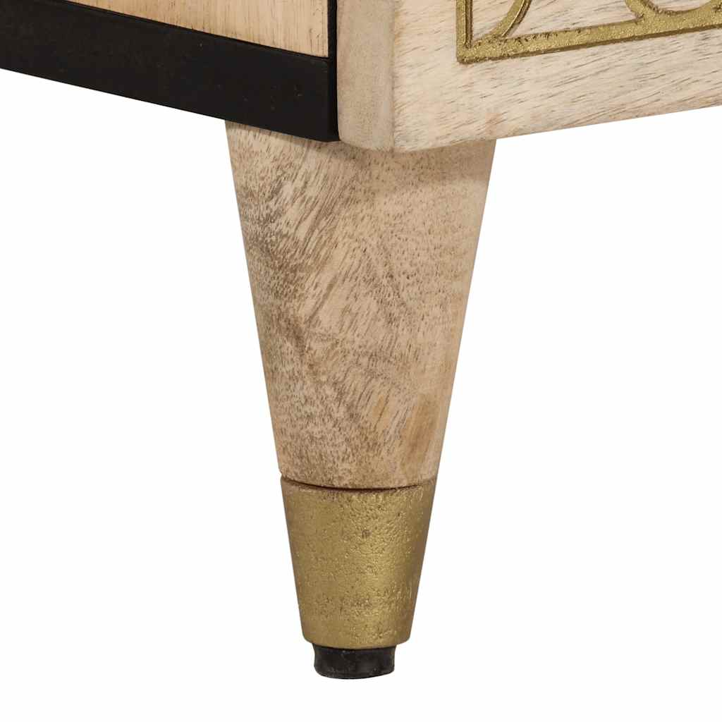Bedside tables 2 pcs 40x33x46 cm solid mango wood