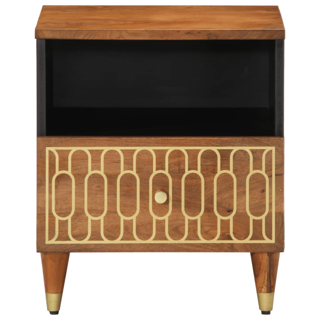Bedside tables 2 pcs 40x33x46 cm solid mango wood