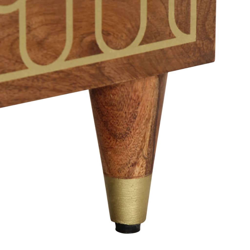Bedside tables 2 pcs 40x33x46 cm solid mango wood