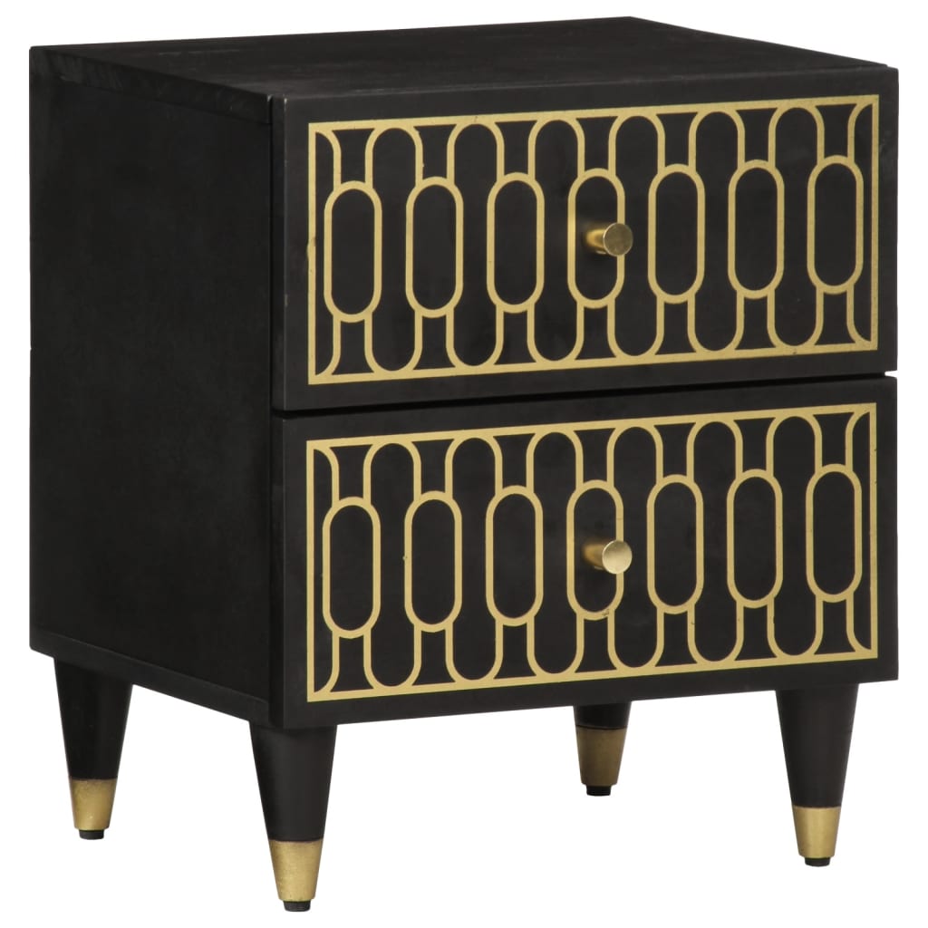 Bedside tables 2 pcs 40x33x46 cm solid mango wood