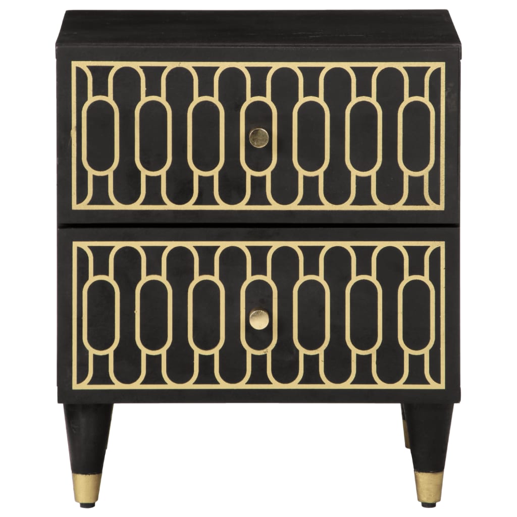Bedside tables 2 pcs 40x33x46 cm solid mango wood
