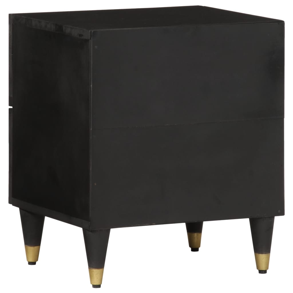 Bedside tables 2 pcs 40x33x46 cm solid mango wood
