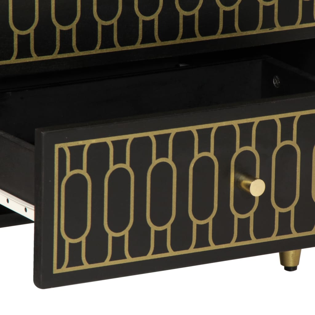 Bedside table 50x33x60 cm solid mango wood
