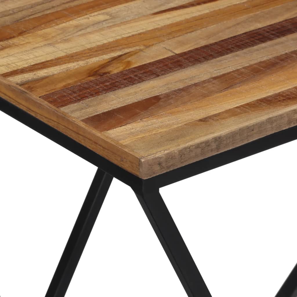 Side tables 2 pcs solid reclaimed teak wood