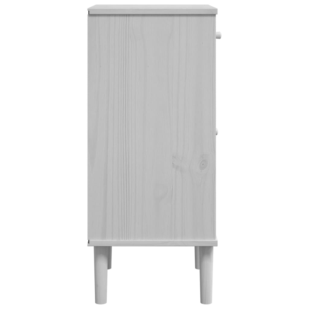 SENJA bedside table 40x35x80 cm solid pine white