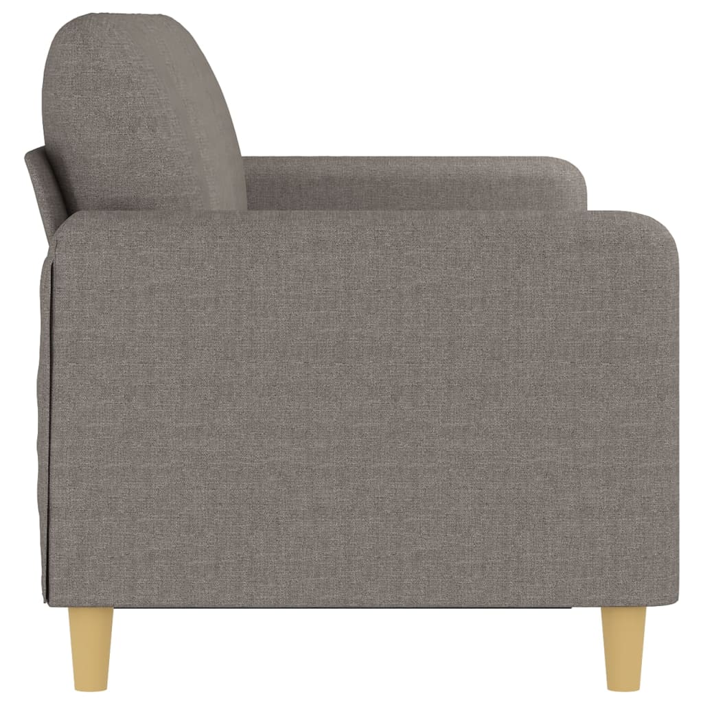 3-seater sofa in 180 cm grey-brown fabric