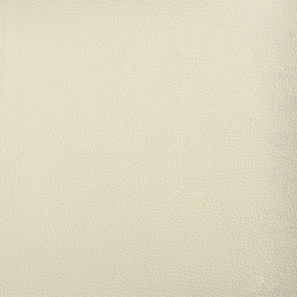 60 cm armchair in cream faux leather