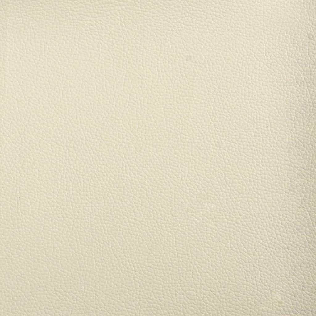 2-seater sofa 120 cm cream-colored artificial leather