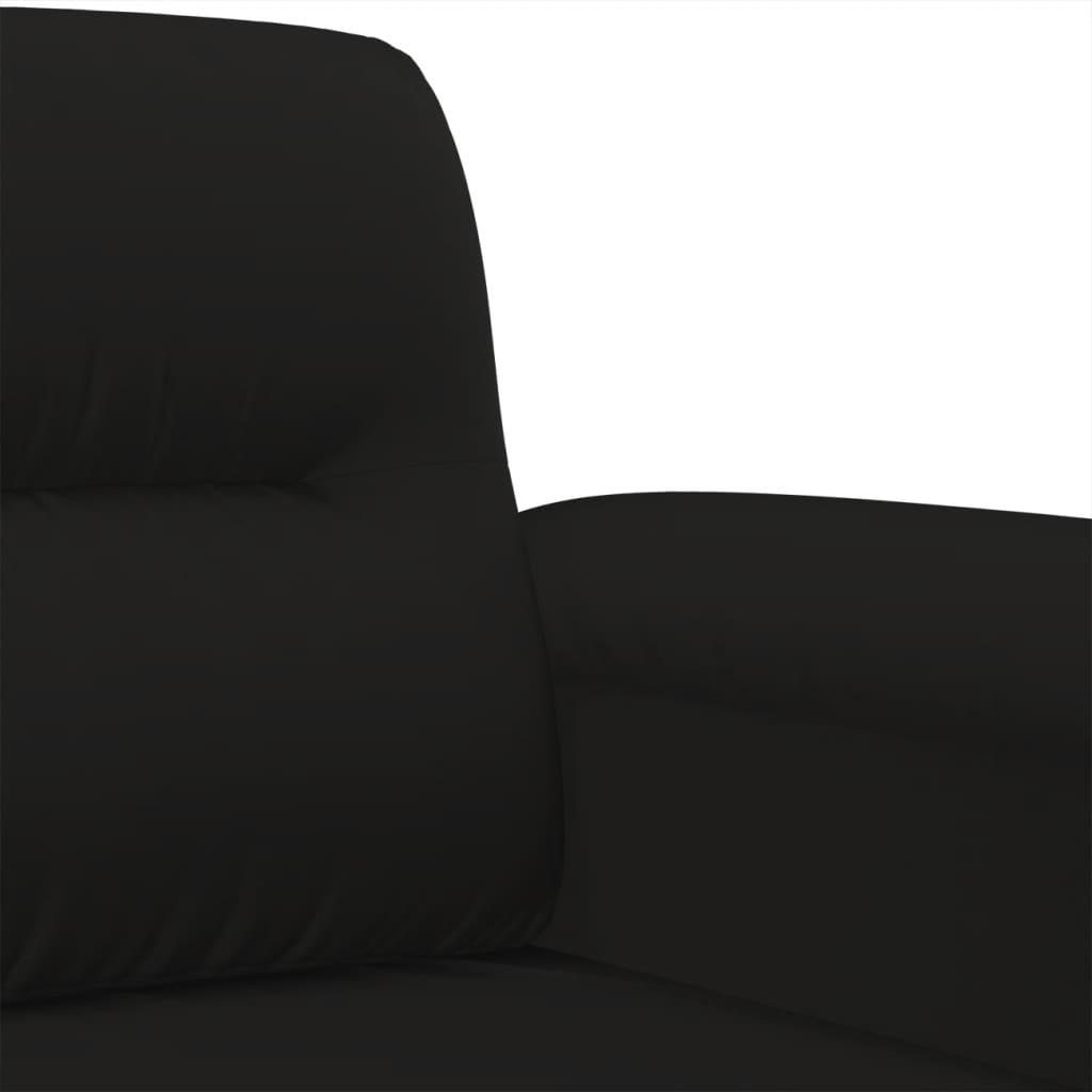 Poltrona 60 cm tecido de microfibra preto