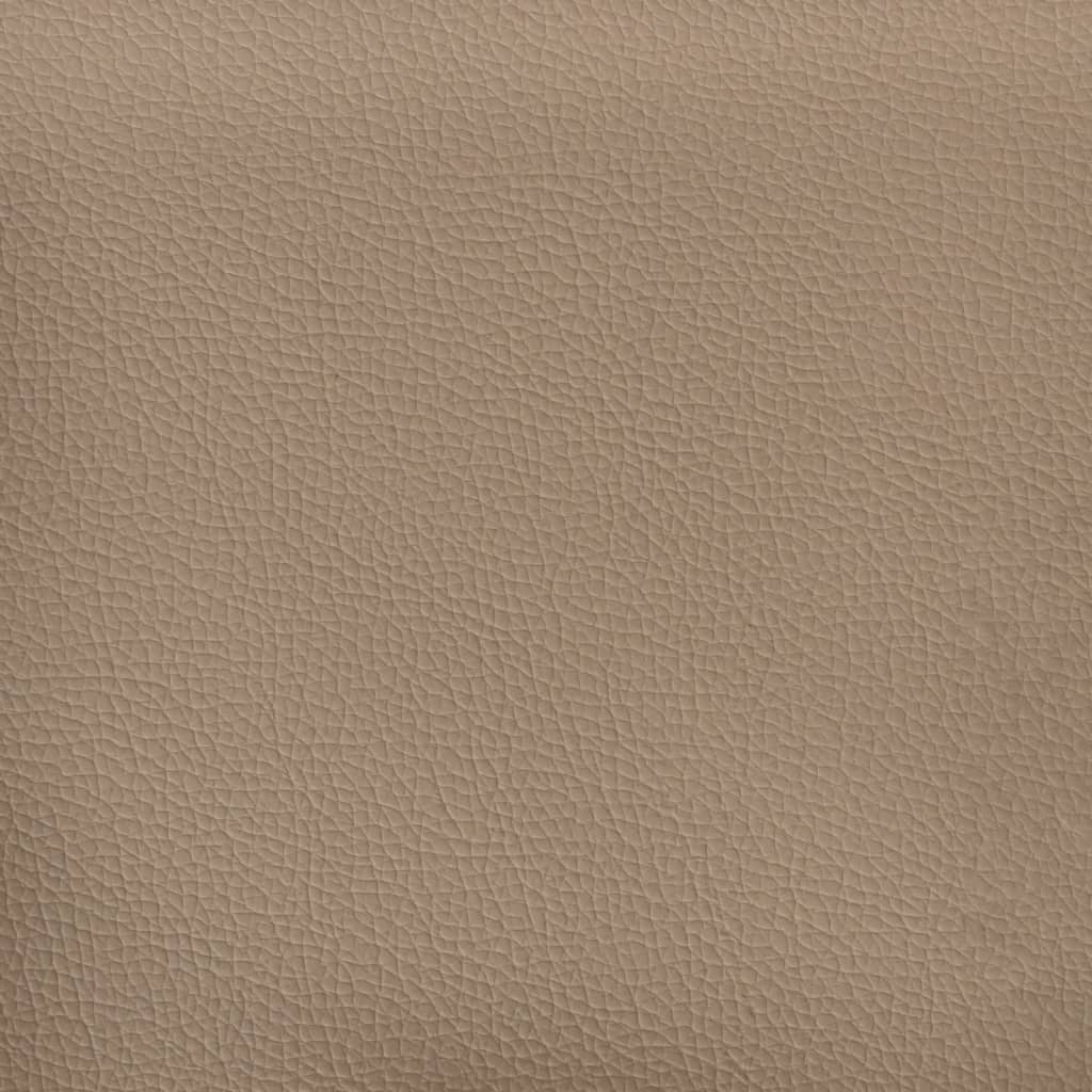 2-seater sofa 120 cm in cappuccino-colored faux leather
