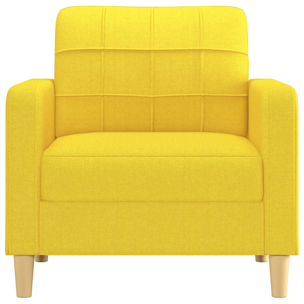 Poltrona 60 cm tecido amarelo-claro