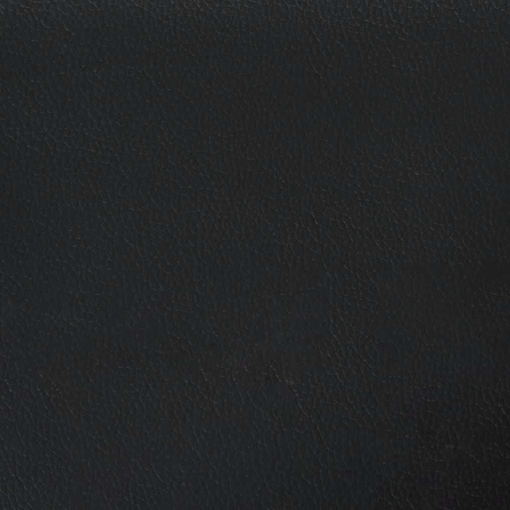 60 cm black artificial leather armchair