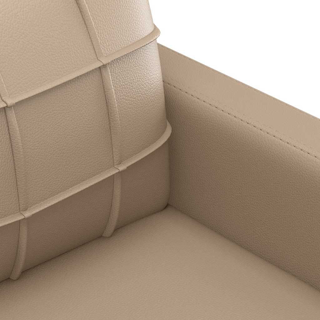 60 cm armchair in cappuccino faux leather