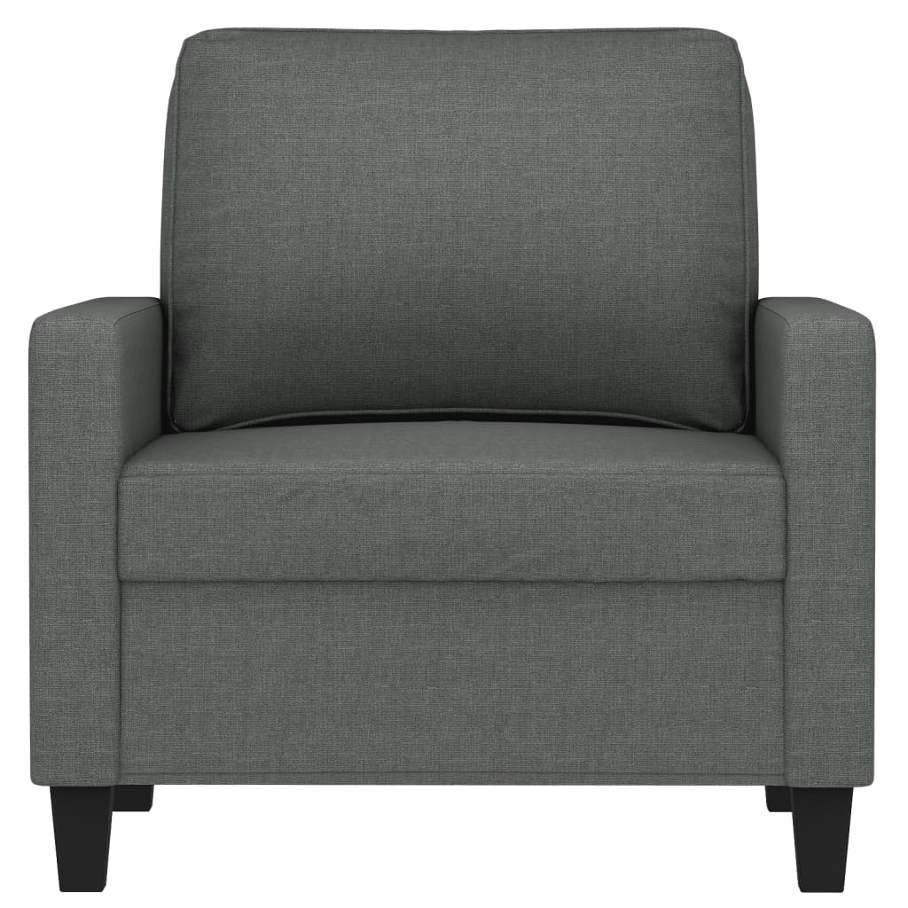 Poltrona 60 cm tecido cinzento-escuro