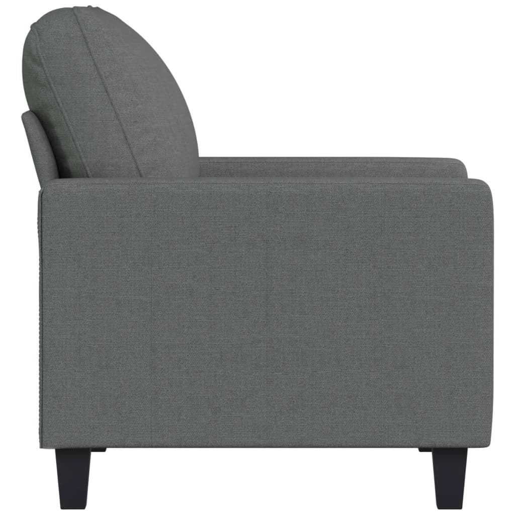 Poltrona 60 cm tecido cinzento-escuro
