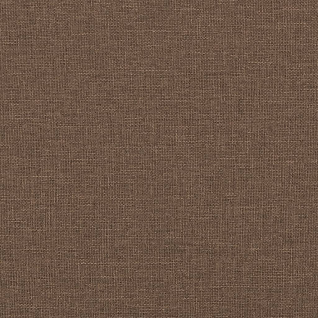 Sofá de 2 lugares tecido 120 cm castanho