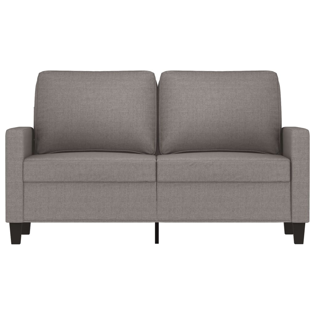2-seater sofa in 120 cm grey-brown fabric