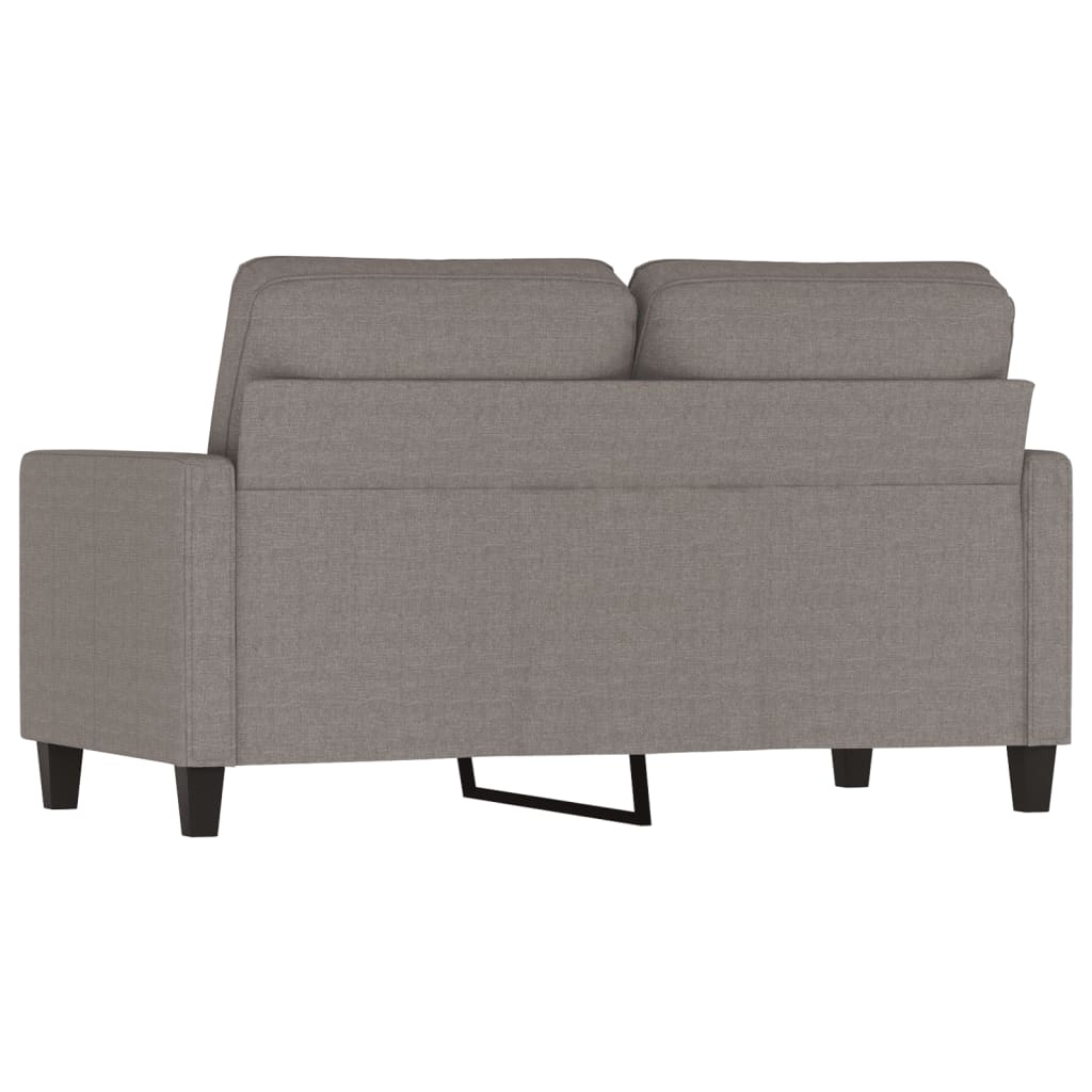 2-seater sofa in 120 cm grey-brown fabric
