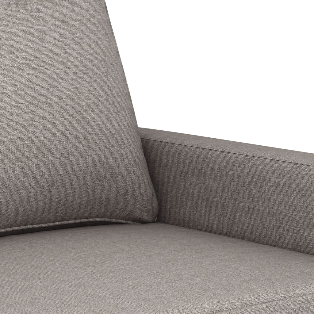 2-seater sofa in 120 cm grey-brown fabric