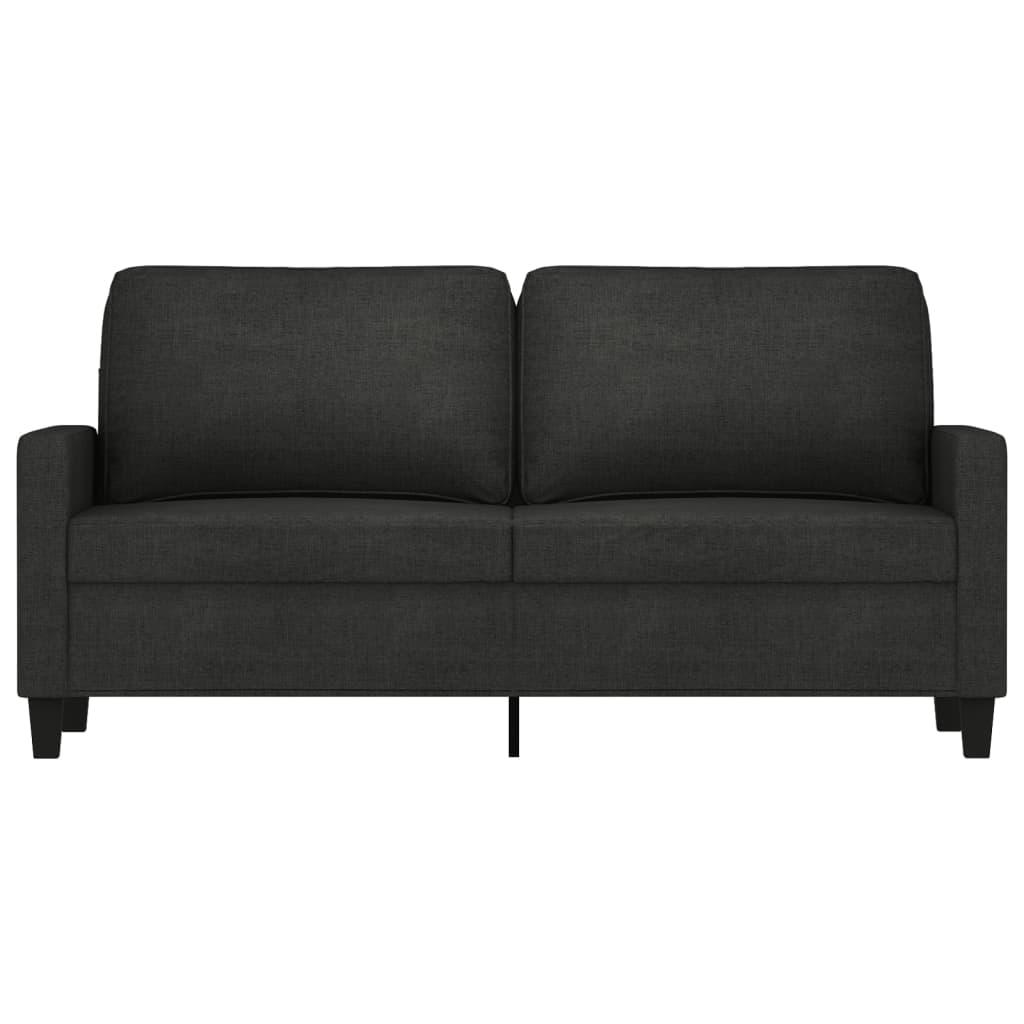 2-seater sofa in fabric, 140 cm, black