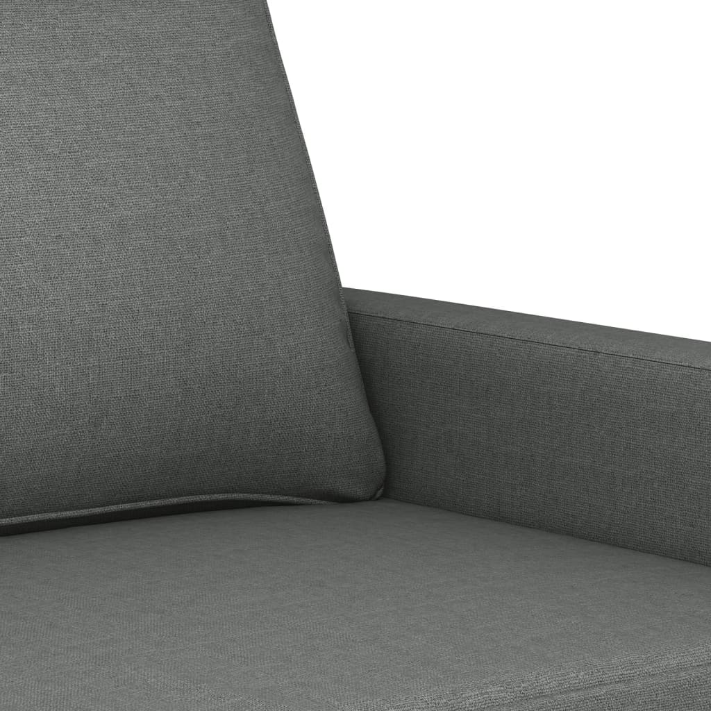 3-seater sofa 180 cm dark grey fabric
