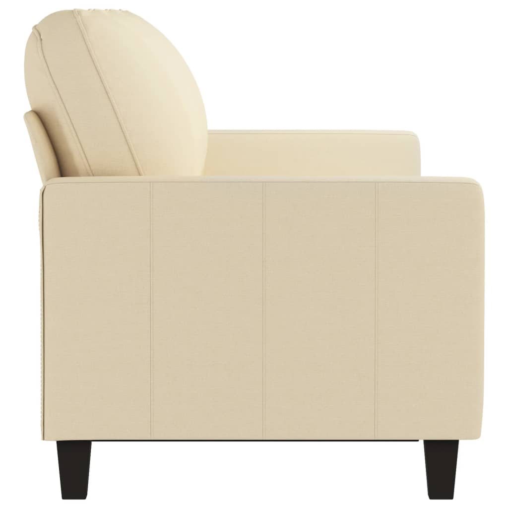 3-seater sofa in cream-colored fabric, 180 cm