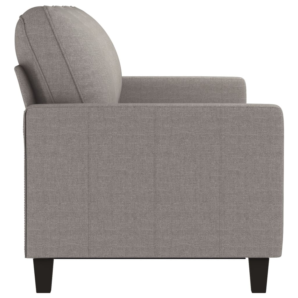 3-seater sofa in 180 cm grey-brown fabric